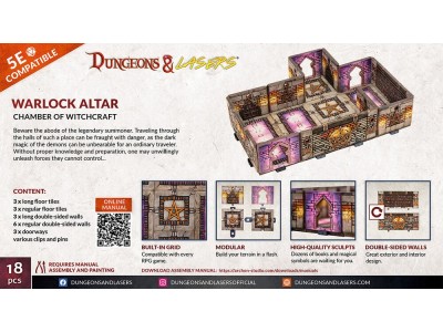 Dungeons & Lasers Expansion Set: WARLOCK ALTAR 