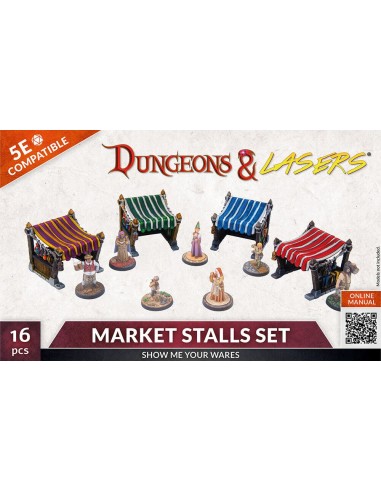 Dungeons & Lasers Expansion Set: MARKET STALLS SET 