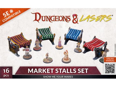 Dungeons & Lasers Expansion Set: MARKET STALLS SET 