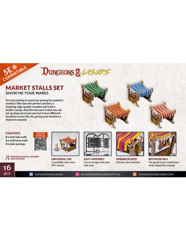 Dungeons & Lasers Expansion Set: MARKET STALLS SET 