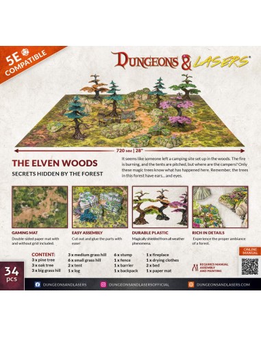 Dungeons & Lasers Starter Set: THE ELVEN WOODS 