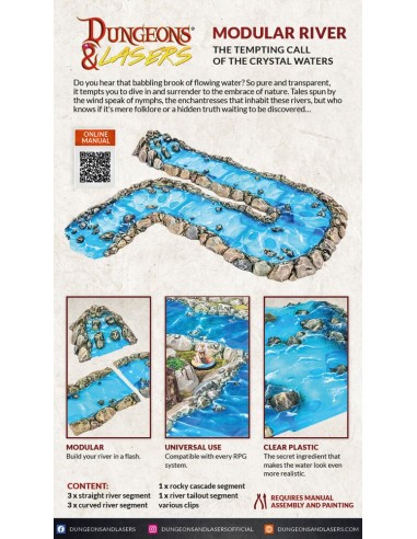 Dungeons & Lasers Expansion Set: MODULAR RIVER 