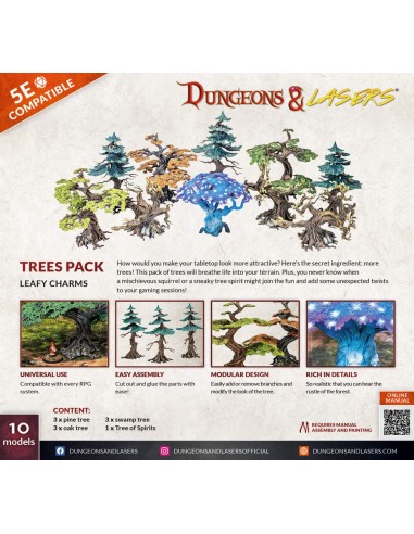 Dungeons & Lasers Expansion Set: TREES PACK 