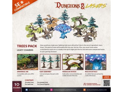 Dungeons & Lasers Expansion Set: TREES PACK 
