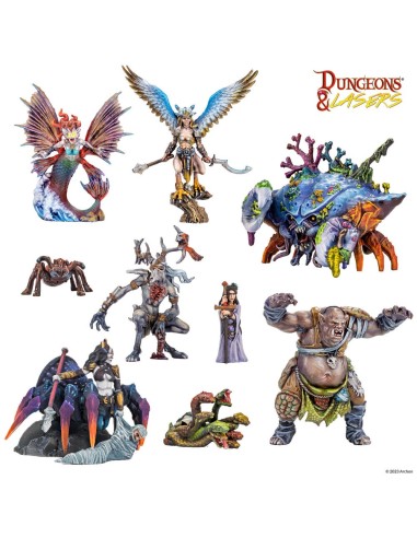 Dungeons & Lasers Miniatures: FANTASY MINIATURES SET 