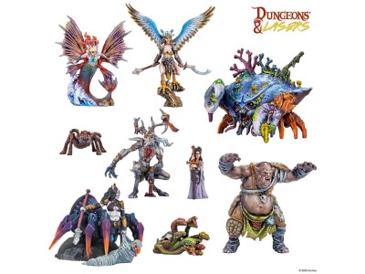 Dungeons & Lasers Miniatures: FANTASY MINIATURES SET 