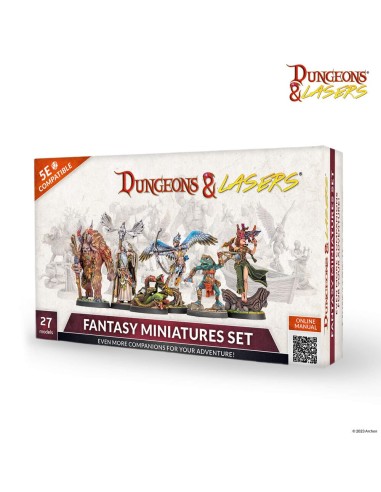 Dungeons & Lasers Miniatures: FANTASY MINIATURES SET 