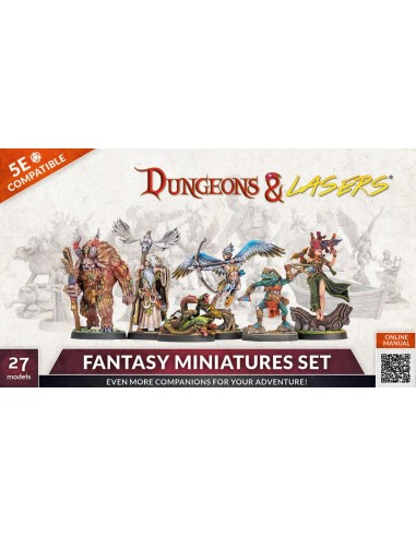 Dungeons & Lasers Miniatures: FANTASY MINIATURES SET 