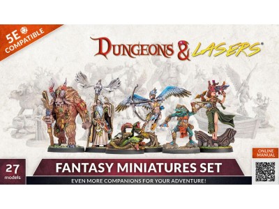 Dungeons & Lasers Miniatures: FANTASY MINIATURES SET 