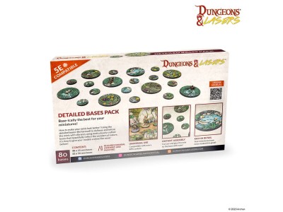 Dungeons & Lasers Miniatures: DETAILED BASES PACK 