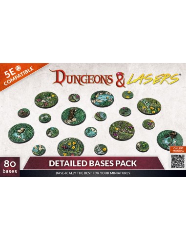 Dungeons & Lasers Miniatures: DETAILED BASES PACK 