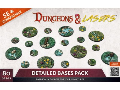 Dungeons & Lasers Miniatures: DETAILED BASES PACK 