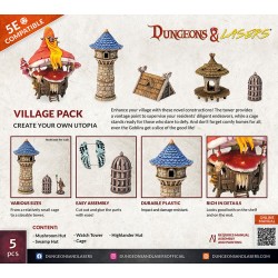Dungeons & Lasers Expansion Set: VILLAGE PACK  2