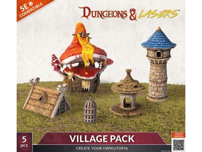Dungeons & Lasers Expansion Set: VILLAGE PACK 