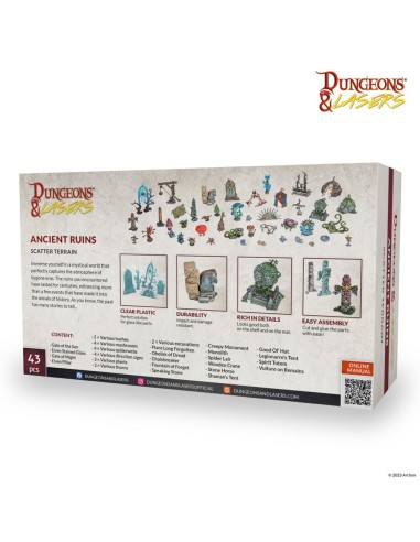 Dungeons & Lasers Expansion Set: ANCIENT RUINS SCATTER TERRAIN 