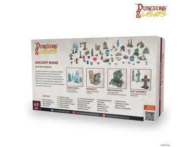 Dungeons & Lasers Expansion Set: ANCIENT RUINS SCATTER TERRAIN 