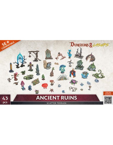 Dungeons & Lasers Expansion Set: ANCIENT RUINS SCATTER TERRAIN 