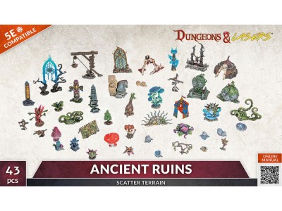 Dungeons & Lasers Expansion Set: ANCIENT RUINS SCATTER TERRAIN 