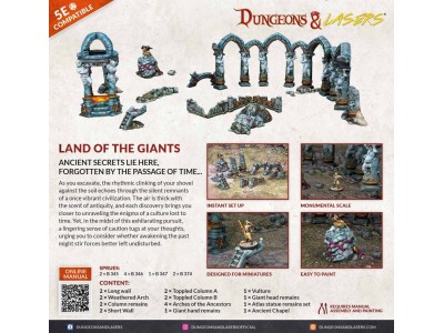 Dungeons & Lasers Starter Set: LAND OF THE GIANTS 