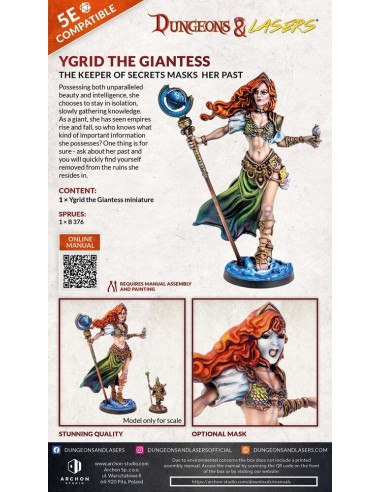 Dungeons & Lasers Miniatures: YGRID THE GIANTESS 