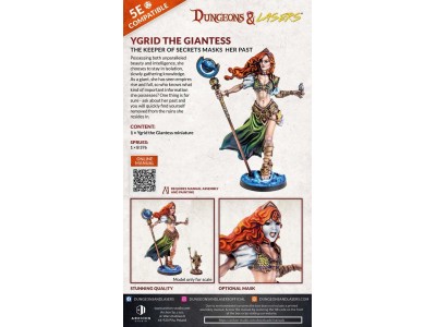 Dungeons & Lasers Miniatures: YGRID THE GIANTESS 
