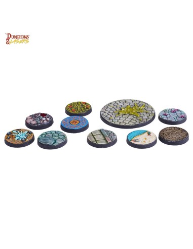 Dungeons & Lasers Miniatures: SCENIC URBAN BASES SET 