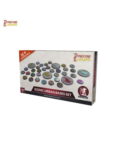 Dungeons & Lasers Miniatures: SCENIC URBAN BASES SET 