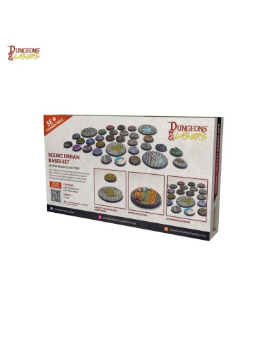 Dungeons & Lasers Miniatures: SCENIC URBAN BASES SET 