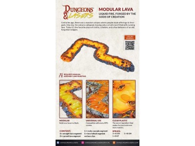 Dungeons & Lasers Expansion Set: MODULAR LAVA 