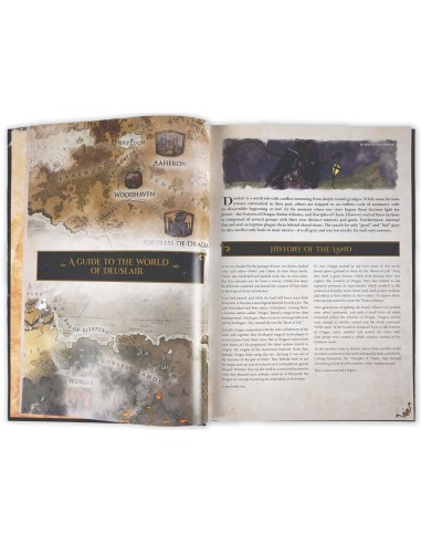 Dungeons & Lasers THE WORLD OF DEUSLAIR: RPG CAMPAIGN (hardcover) 