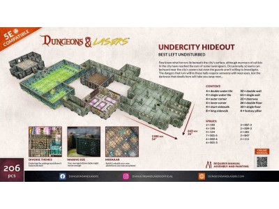 Dungeons & Lasers Starter Set: UNDERCITY HIDEOUT 