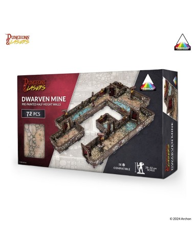 Dungeons & Lasers DWARVEN MINE: Pre-painted 