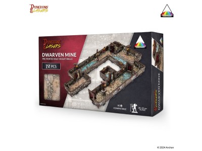 Dungeons & Lasers DWARVEN MINE: Pre-painted 