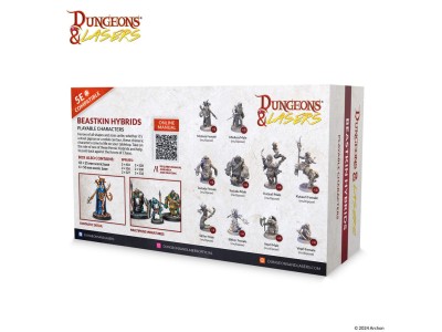 Dungeons & Lasers Miniatures:  BEASTKIN HYBRIDS: PLAYABLE CHARACTERS 