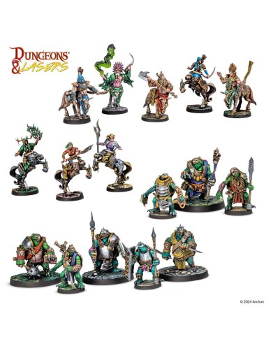 Dungeons & Lasers Miniatures:  BEASTKIN HYBRIDS: PLAYABLE CHARACTERS 
