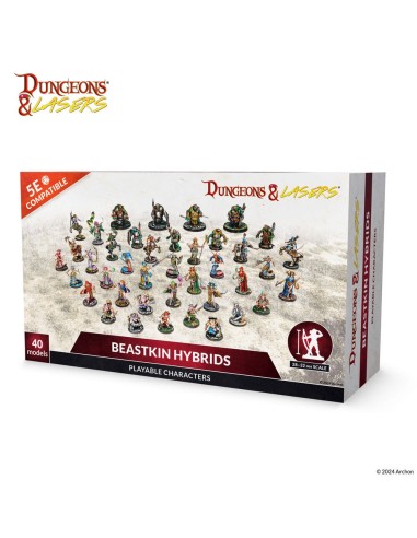 Dungeons & Lasers Miniatures:  BEASTKIN HYBRIDS: PLAYABLE CHARACTERS 