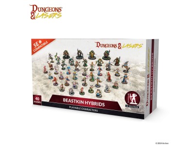 Dungeons & Lasers Miniatures:  BEASTKIN HYBRIDS: PLAYABLE CHARACTERS 
