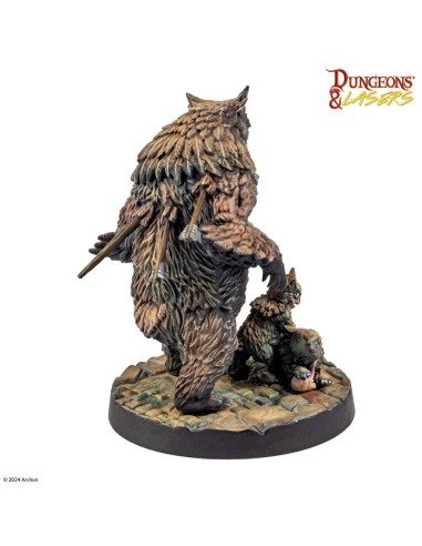 Dungeons & Lasers Miniatures: OWLBEAR FAMILY 