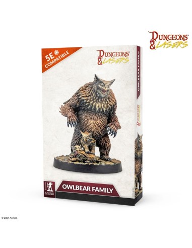 Dungeons & Lasers Miniatures: OWLBEAR FAMILY 