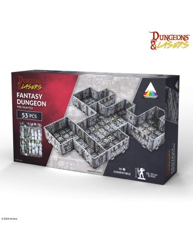 Dungeons & Lasers FANTASY DUNGEON: PRE-PAINTED 