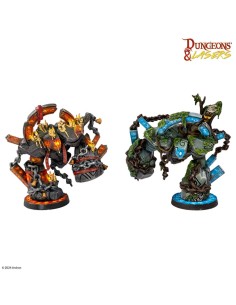 Dungeons & Lasers Miniatures: RUNIC GOLEMS  2