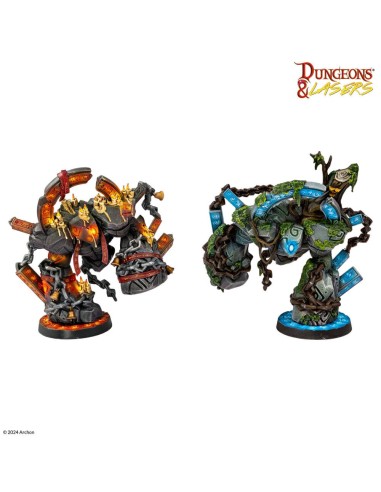Dungeons & Lasers Miniatures: RUNIC GOLEMS 