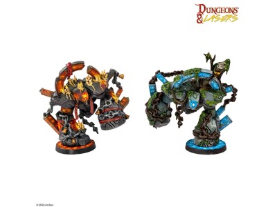 Dungeons & Lasers Miniatures: RUNIC GOLEMS 