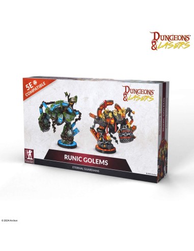 Dungeons & Lasers Miniatures: RUNIC GOLEMS 