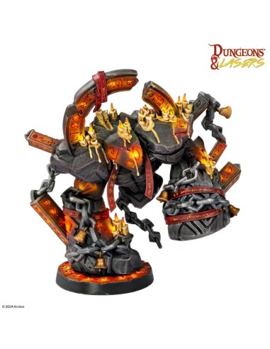 Dungeons & Lasers Miniatures: RUNIC GOLEMS 