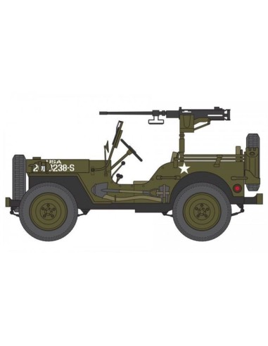 Willys Jeep, Trailer & 6PDR Gun 
