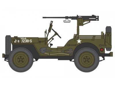 Willys Jeep, Trailer & 6PDR Gun 