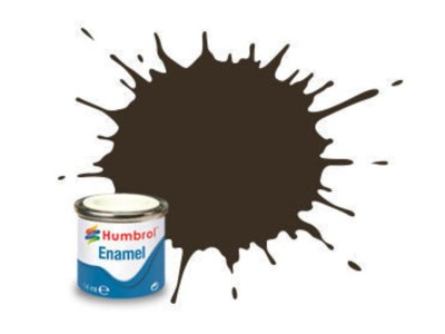 Humbrol 010 Dunkelbraun, Glänzend 14 ml 
