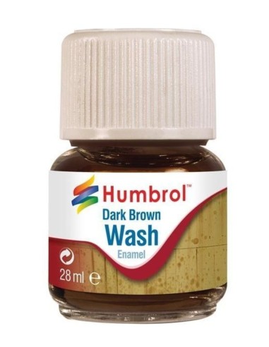 Humbrol Enamel Wash Dark Brown 28 ml 
