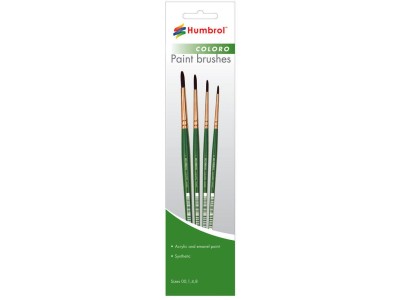 Coloro Pinsel-Set (Größen 00, 1, 4 & 8) 